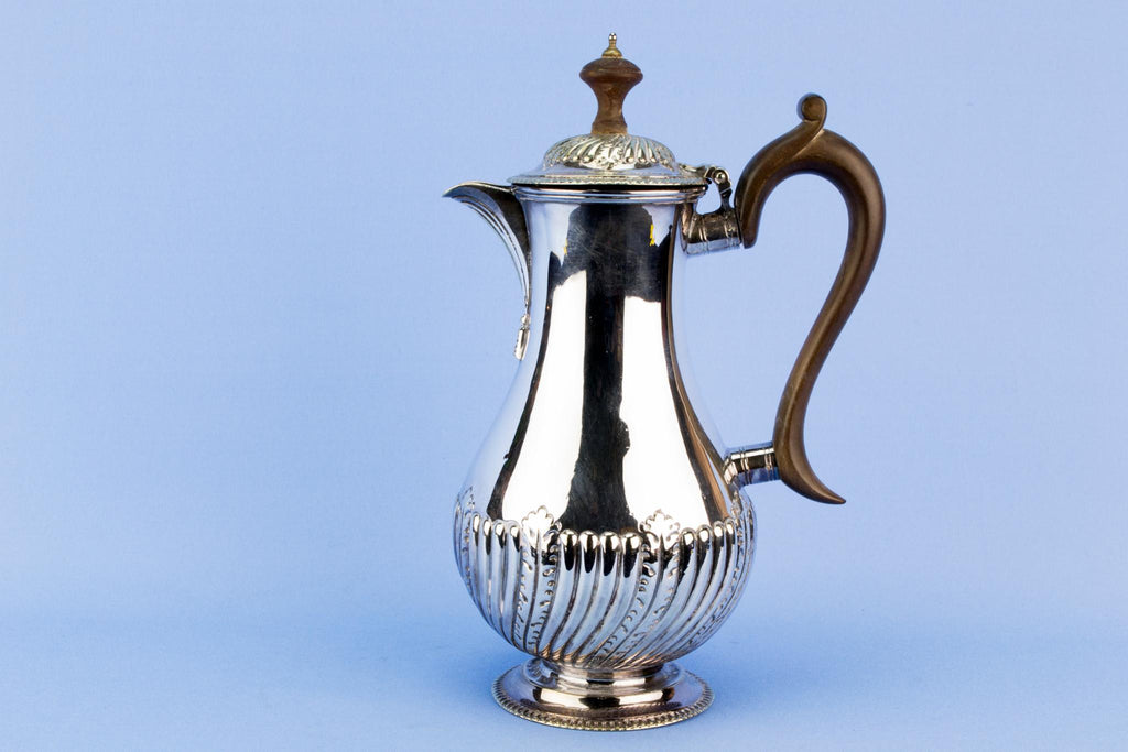 Silver plated coffee pot by Mappin Brothers, English 1930s