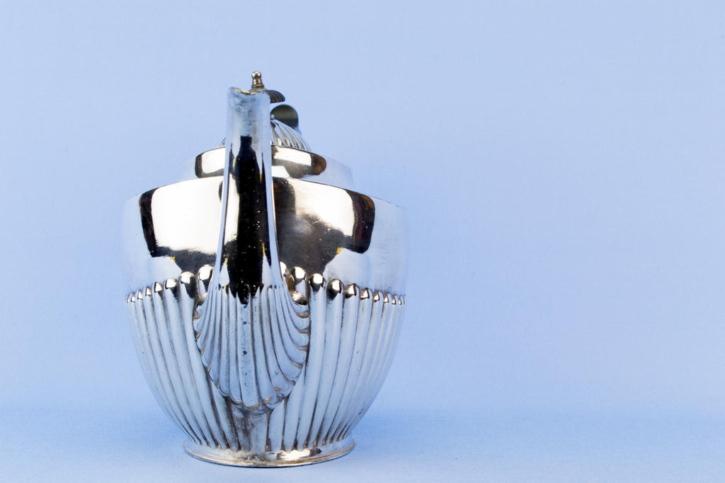Silver plated tea set trio, English circa 1930