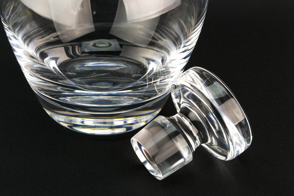 Villeroy & Boch Glass Ovoid Decanter, German