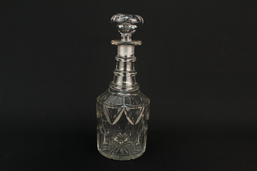 Cut Glass Medium Decanter, English 1830s