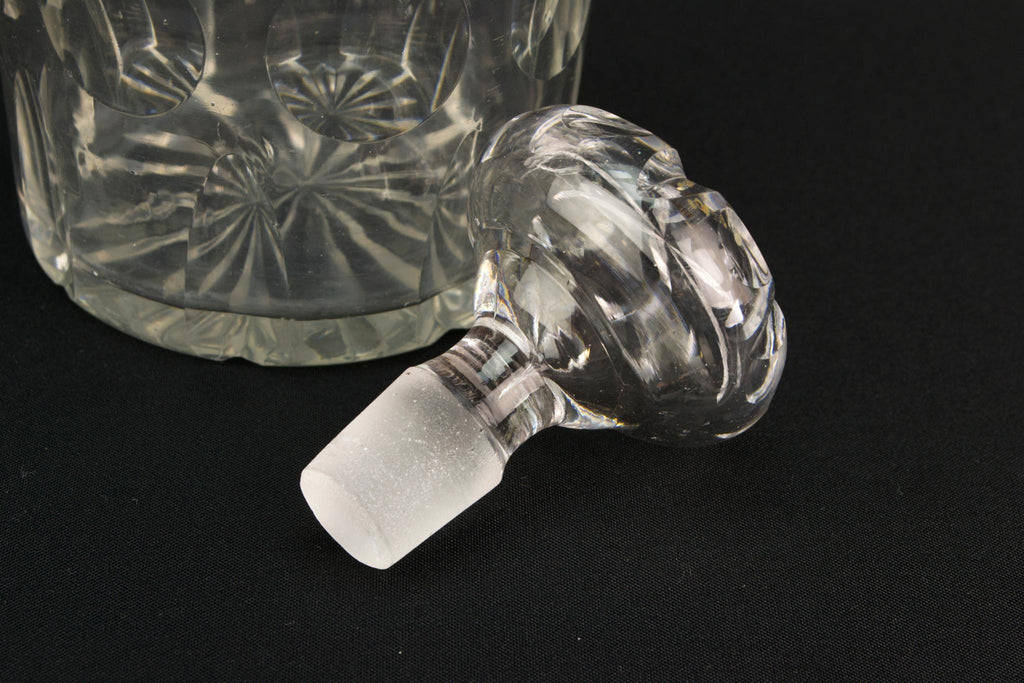 Cut Glass Medium Decanter, English 1830s