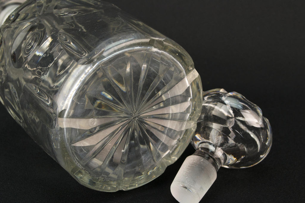 Cut Glass Medium Decanter, English 1830s