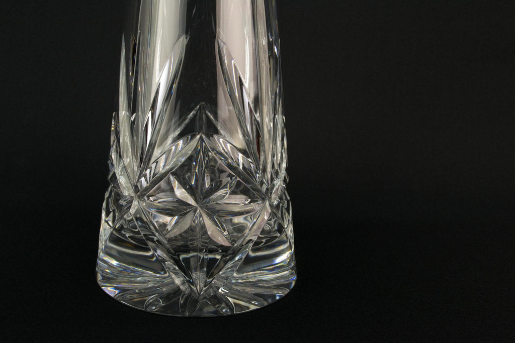 Thomas Webb Cut Glass Tall Tapered Decanter