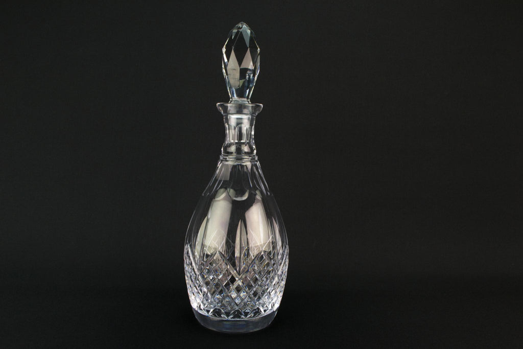 Edinburgh Crystal Cut Glass Barrel Decanter