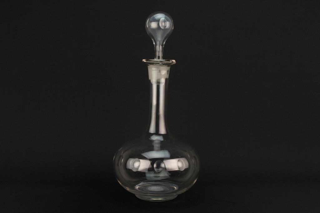 Medium Port Or Sherry Blown Glass Decanter, English Circa 1900