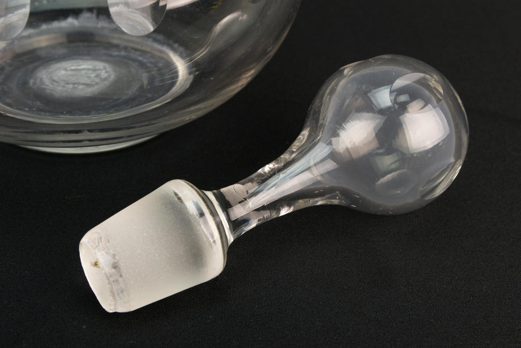Medium Port Or Sherry Blown Glass Decanter, English Circa 1900