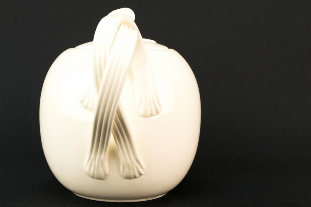 Globular Medium Creamware Teapot, English Second Half of the 20th Century