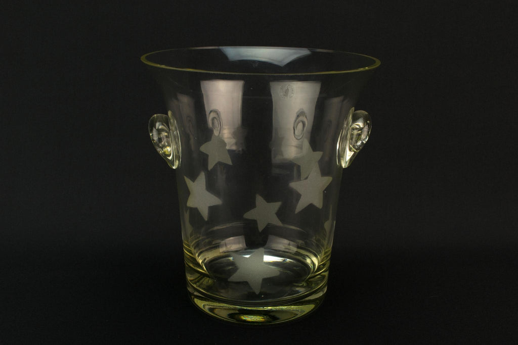 Large Blow Glass Ice Bucket or Wine Cooler