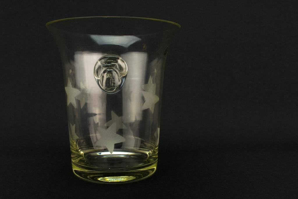 Large Blow Glass Ice Bucket or Wine Cooler