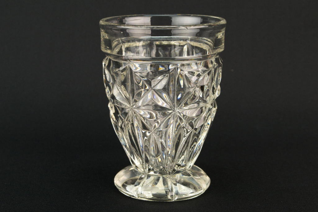 Glass Medium Mid-Century Modern Water Glass ,English 