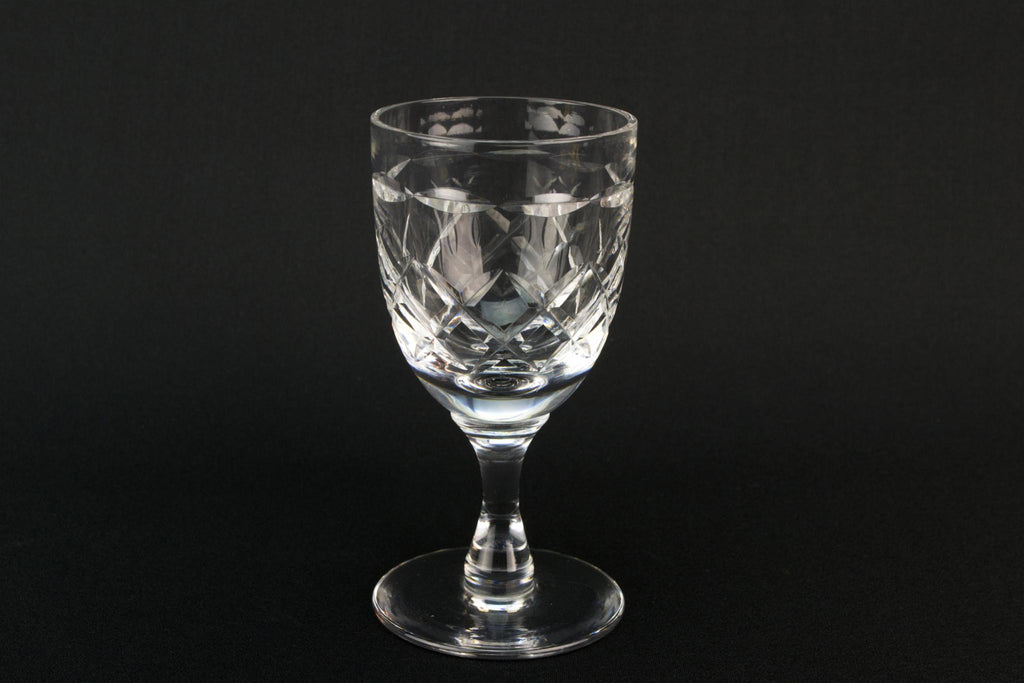 Set Of 6 Port Glasses by Tudor, English