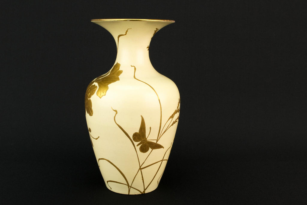 2 Art Nouveau Gilded Vases, English Circa 1900
