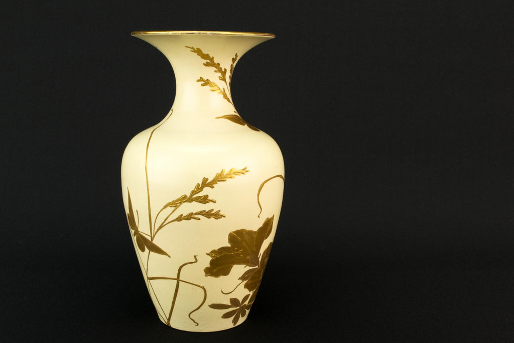 2 Art Nouveau Gilded Vases, English Circa 1900