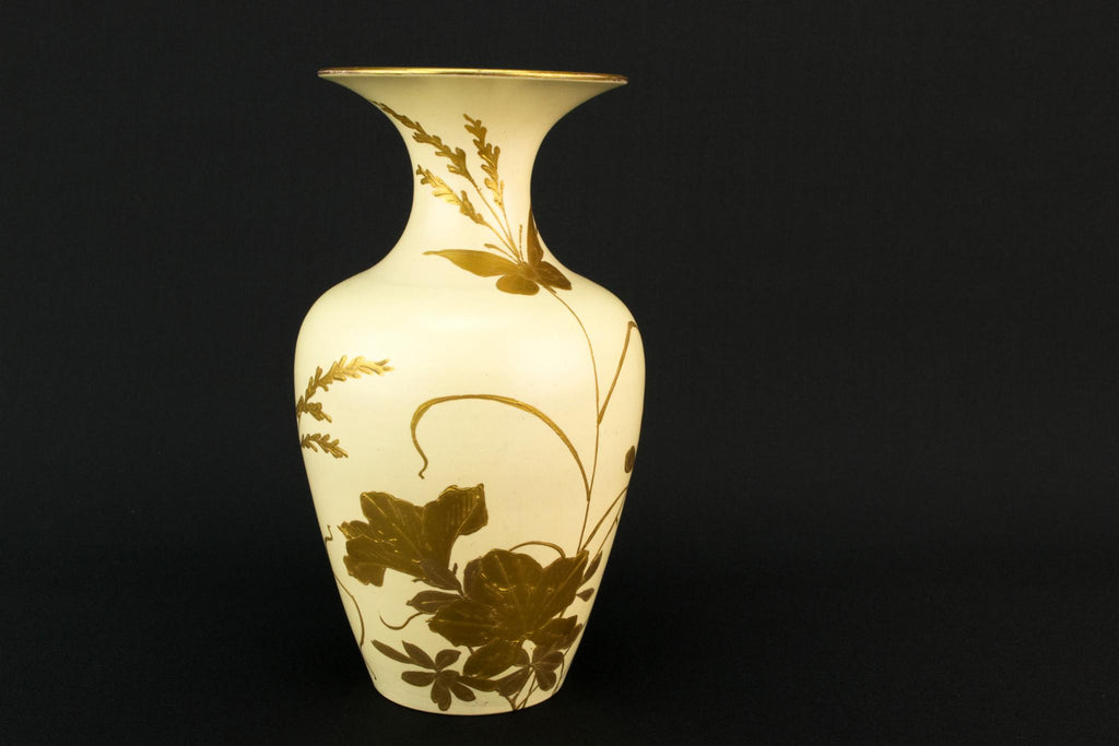 2 Art Nouveau Gilded Vases, English Circa 1900