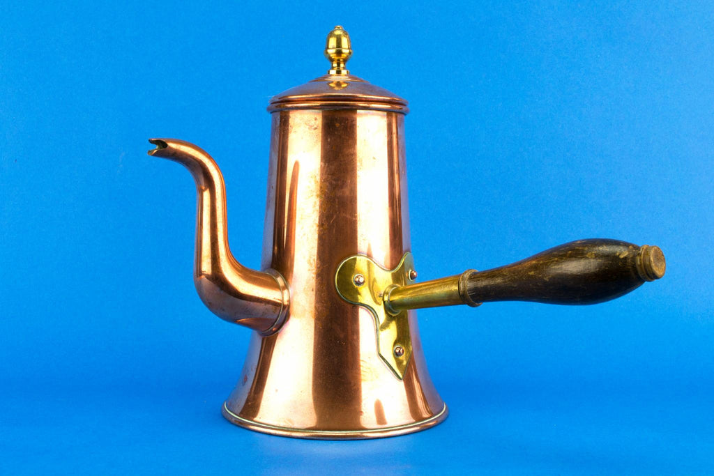 Copper Large Arts & Crafts Coffee Pot, English Circa 1900