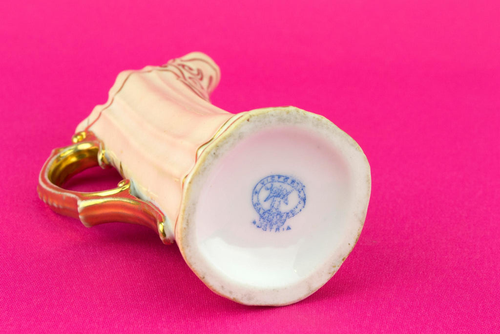 Art Nouveau Porcelain Small Vase, Austrian Circa 1900