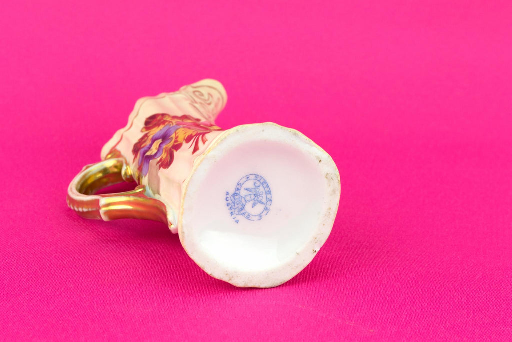 Porcelain Small Art Nouveau Vase, Austrian Circa 1900