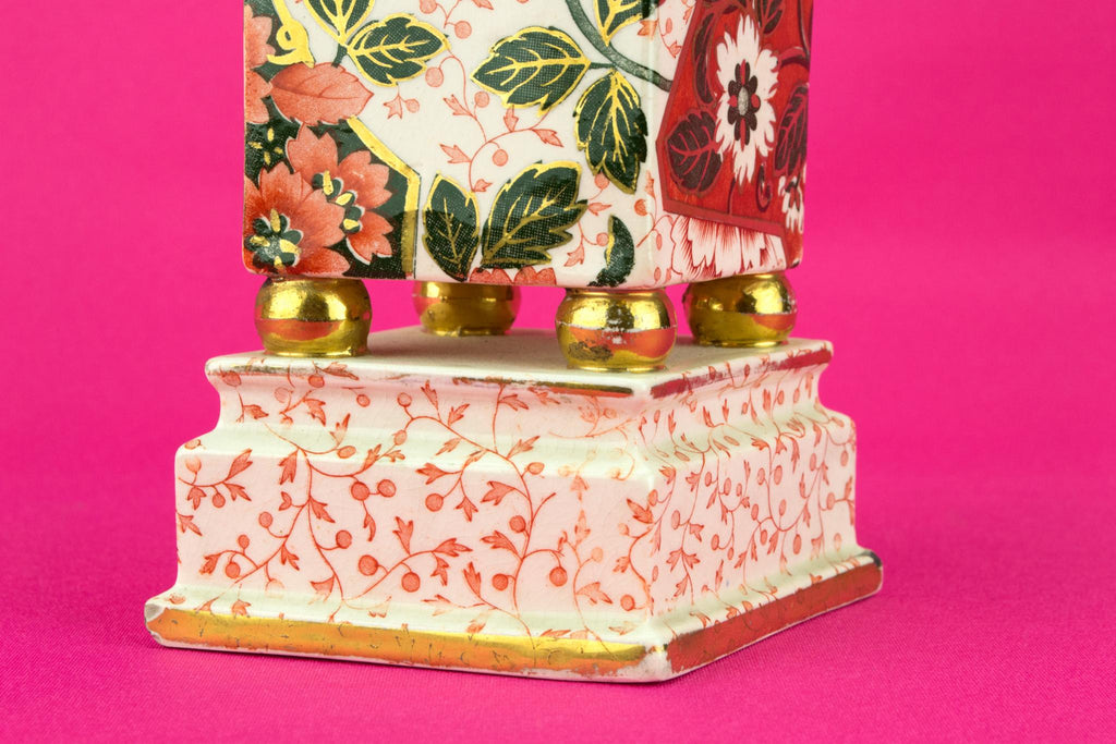 Aesthetic Movement Pillar Vase, English 1890s