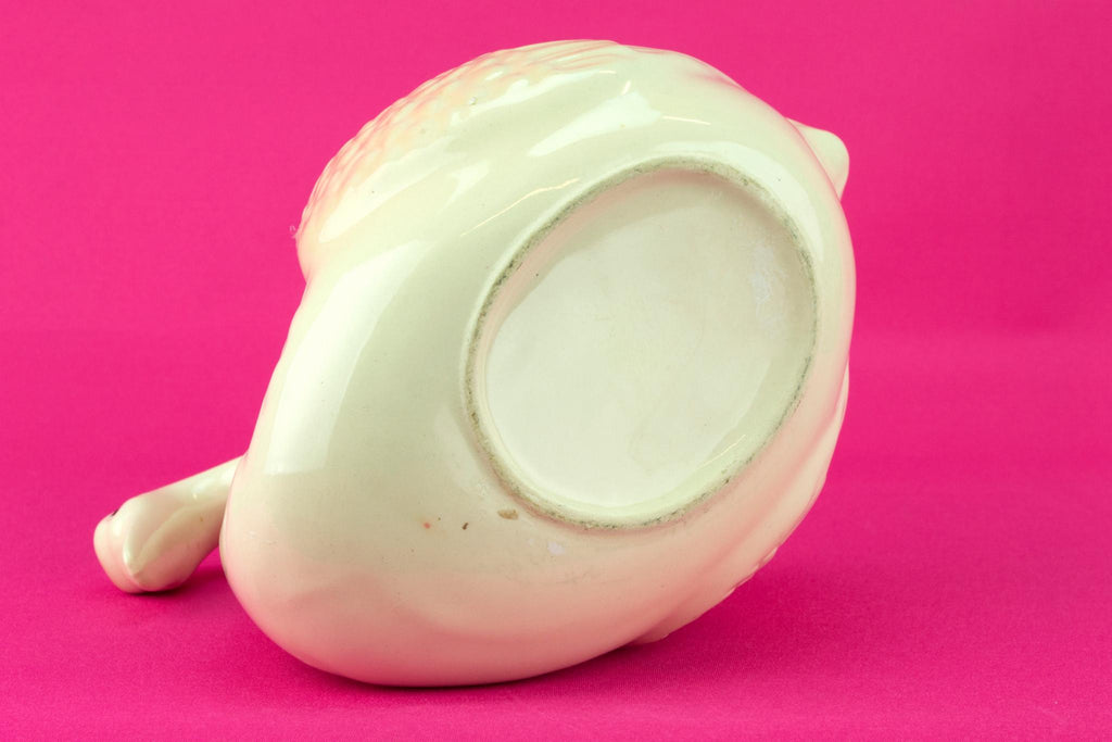 Medium Pink Swan Ceramic Planter