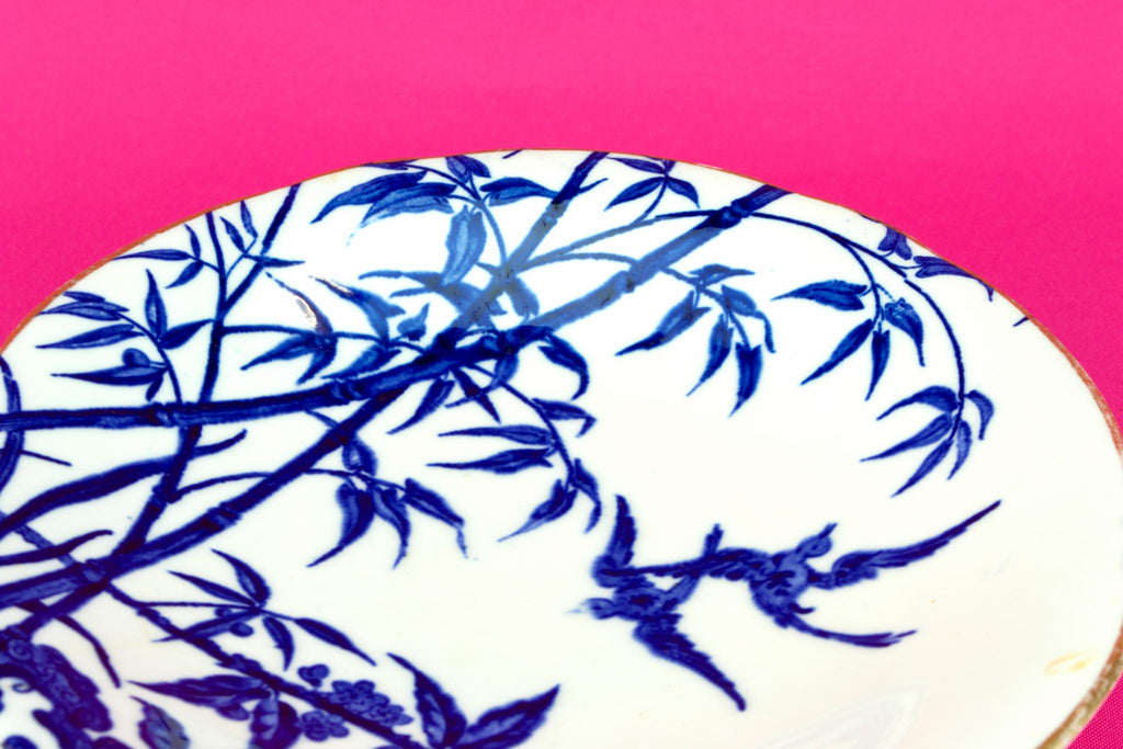 Blue and White Aesthetic Movement Cake Stand, English 19th Century