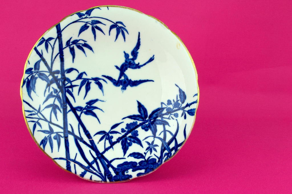 Blue and White Aesthetic Movement Cake Stand, English 19th Century