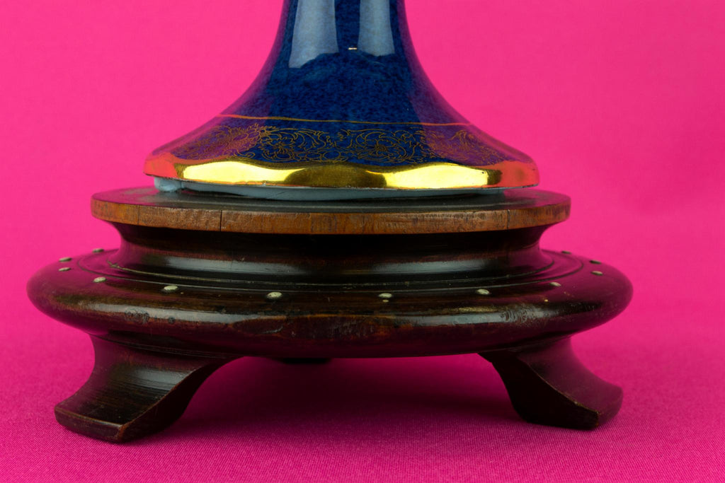 Royal Worcester Blue Cake Stand, English 1930s