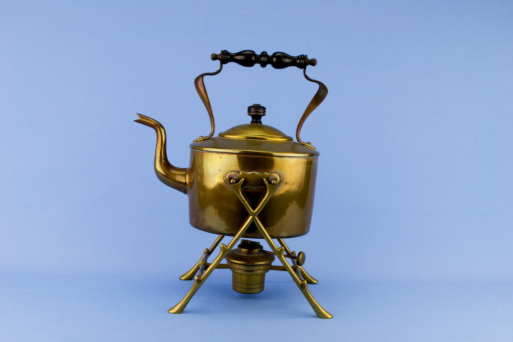 Art Nouveau Kettle on Stand, English Circa 1900