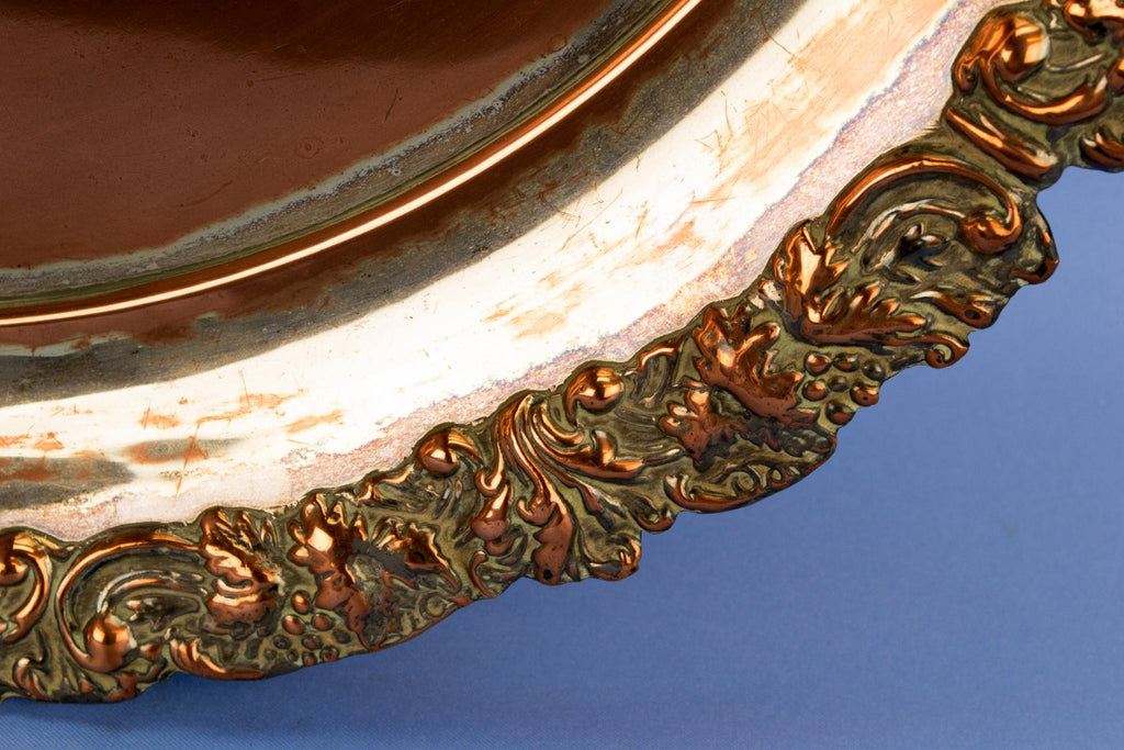 Large Copper Serving Tray, English 19th Century