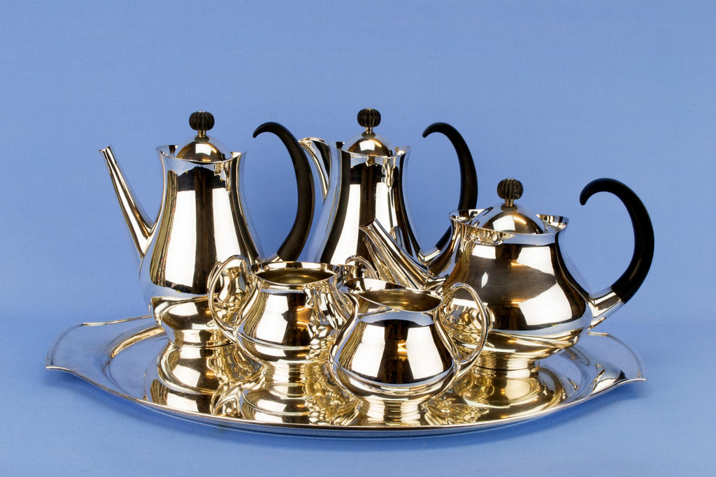 Eric Clementy Designed Mappin & Webb Silver Plated Tea Set