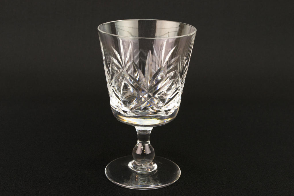 Set Of 4 Port or Sherry Glasses, English Mid 20th Century