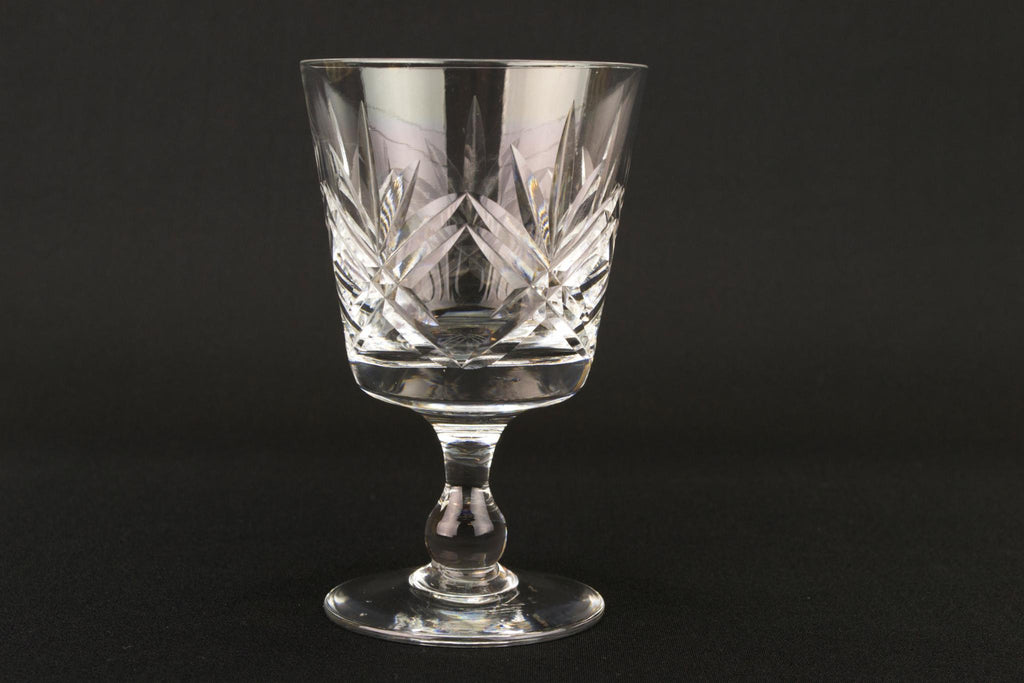 Set Of 4 Port or Sherry Glasses, English Mid 20th Century