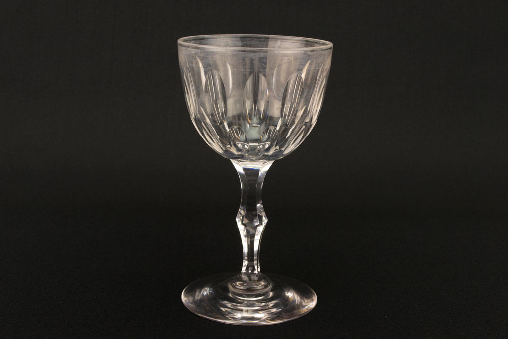 Dessert Wine Cut Glass, English Circa 1900