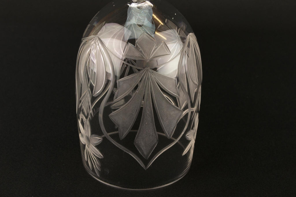 Airtwist Stem Cut Decoration Wine Glass, English 1930s