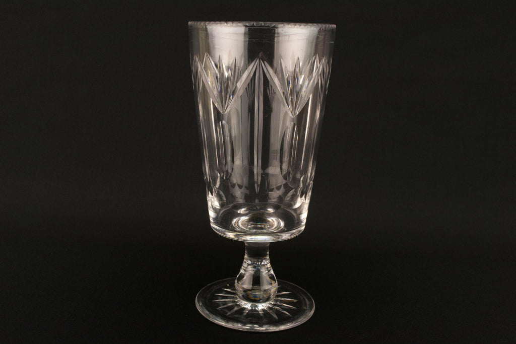 Cut Glass Celery Bowl, English Early 1900s