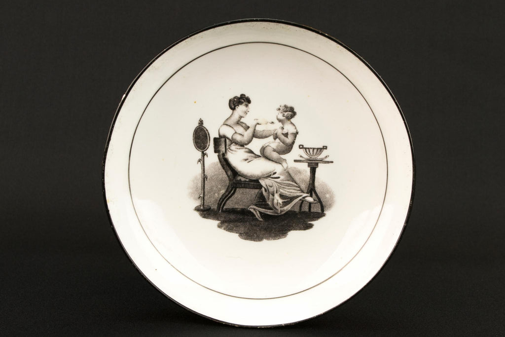 Regency Teacup and Saucer by New Hall, English 1810s
