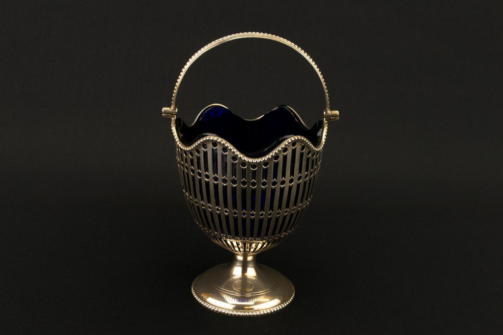 Sterling Silver Medium Sugar Bowl, English 1913