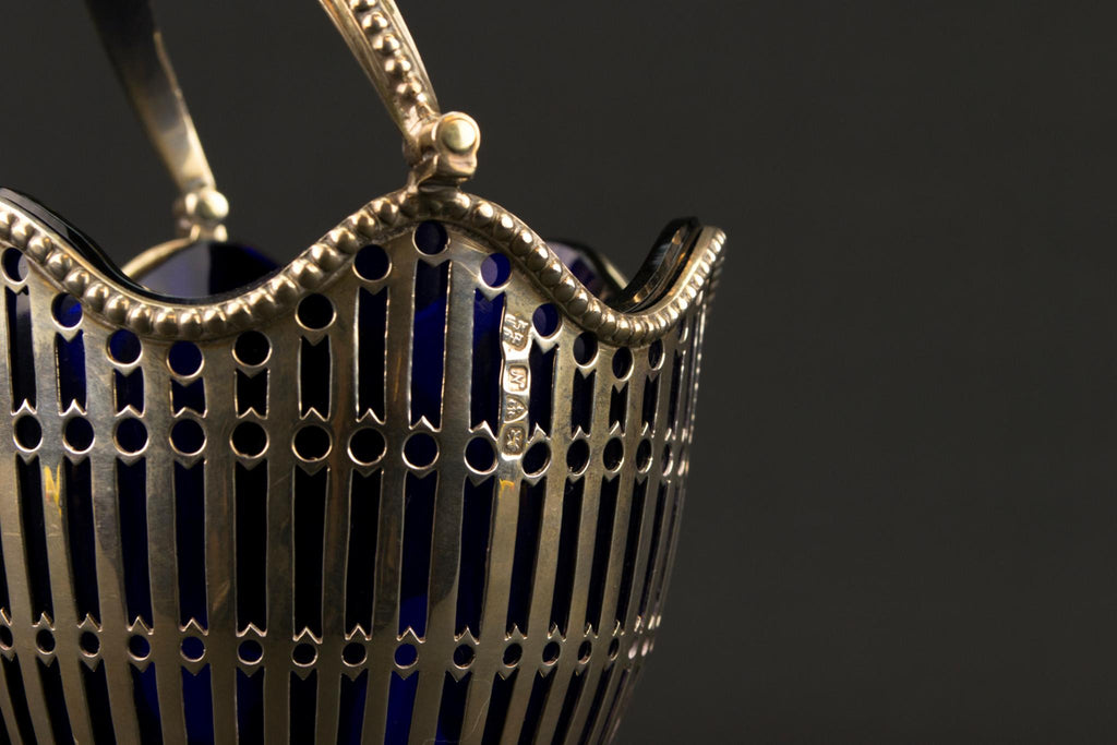 Sterling Silver Medium Sugar Bowl, English 1913