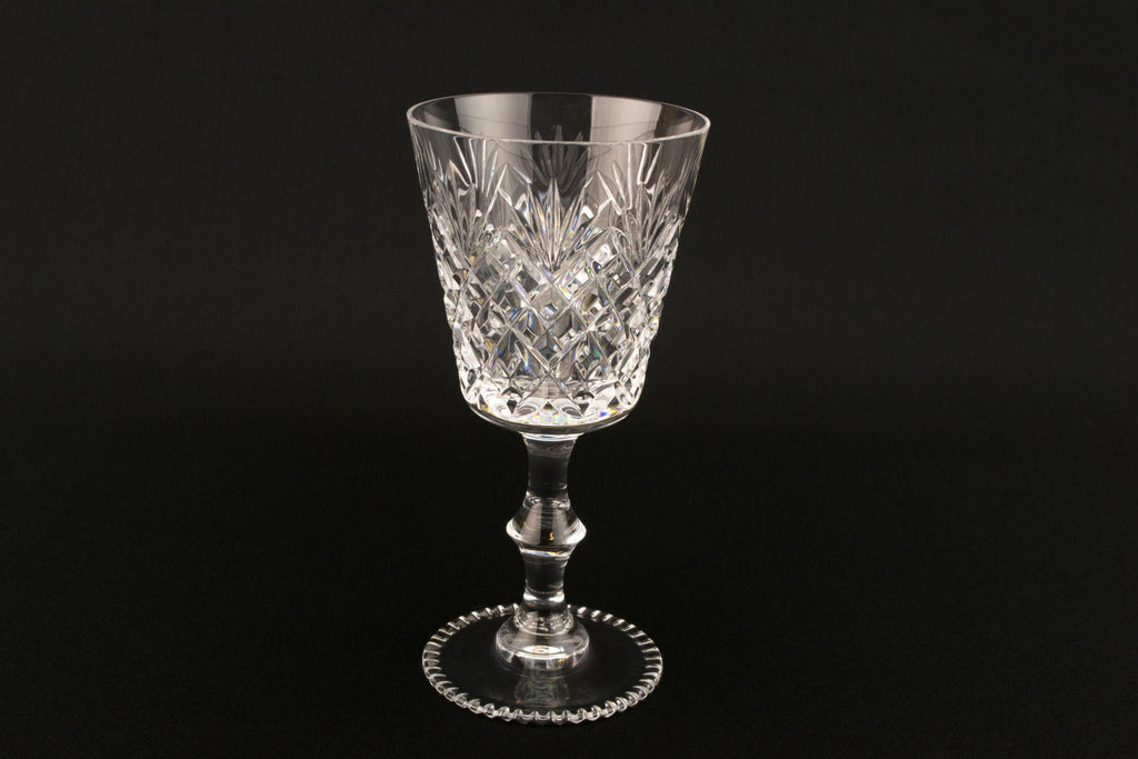 Set of 6 Wine Glasses, English Late 20th Century