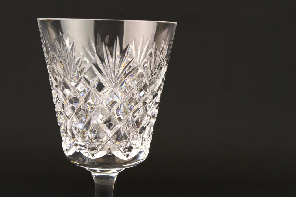 Set of 6 Wine Glasses, English Late 20th Century
