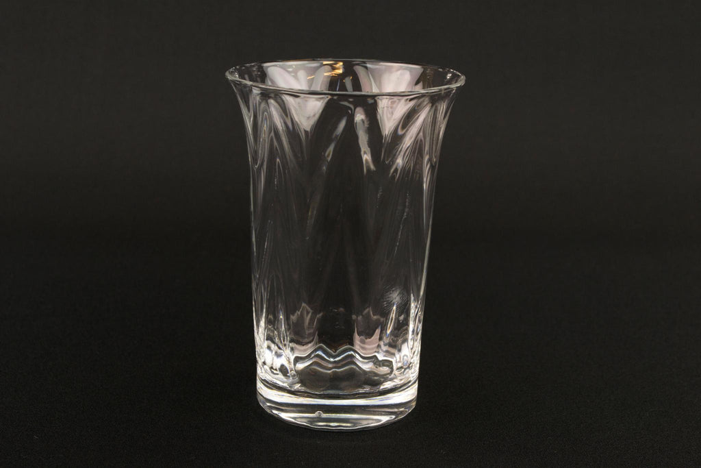 4 Blown Glass Whisky Tumblers, English 1930s