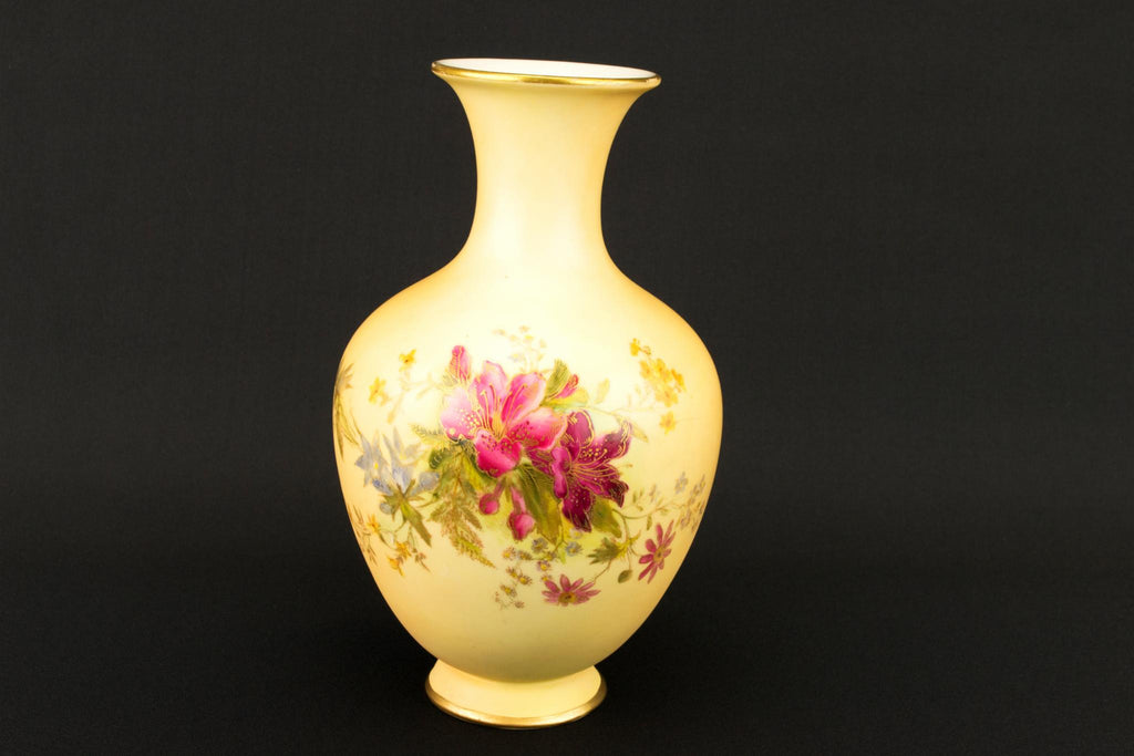 Royal Worcester Bone China Vase, English Circa 1910