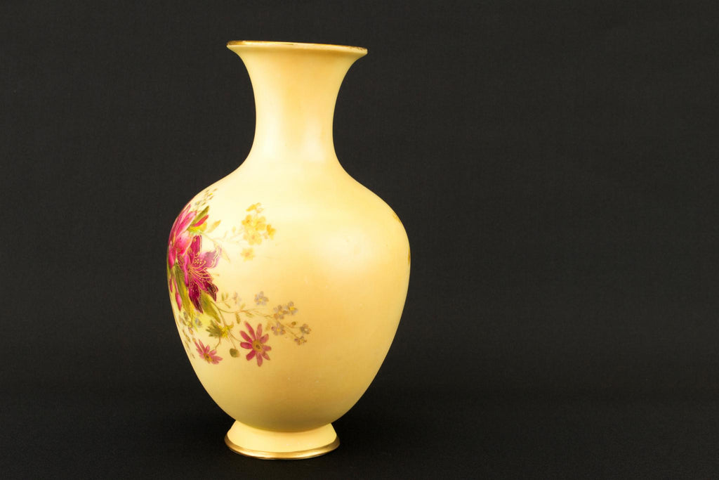 Royal Worcester Bone China Vase, English Circa 1910