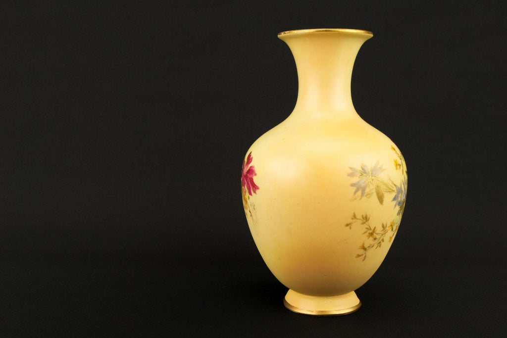 Royal Worcester Bone China Vase, English Circa 1910