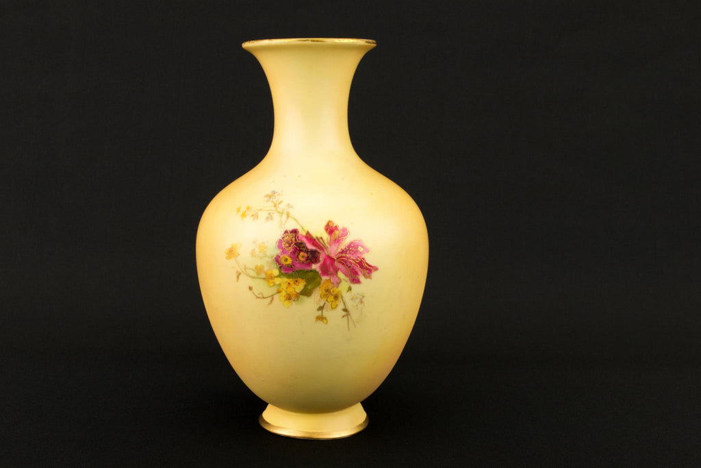 Royal Worcester Bone China Vase, English Circa 1910