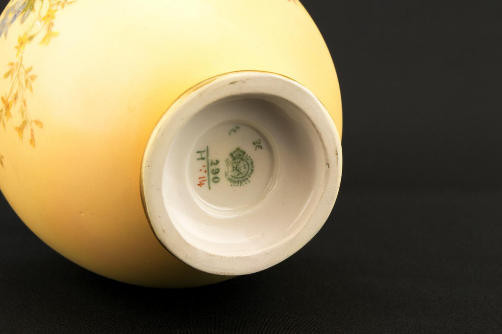 Royal Worcester Bone China Vase, English Circa 1910