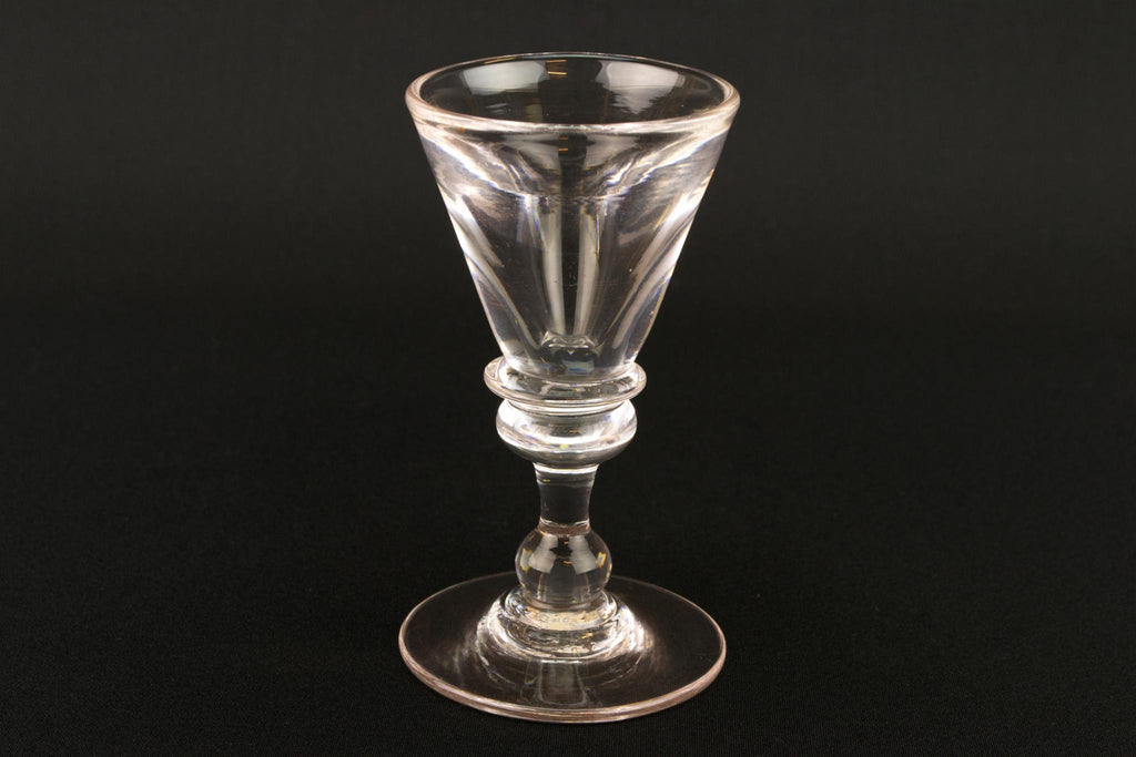 Small Toasting Wine Glass, English Mid 19th Century