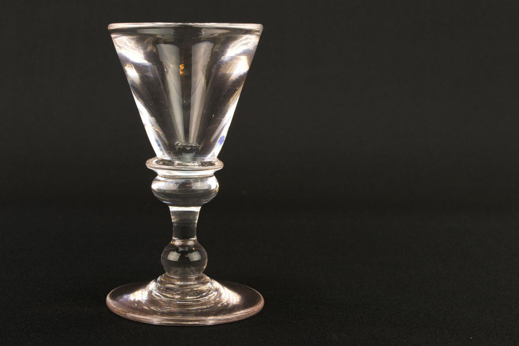 Small Toasting Wine Glass, English Mid 19th Century