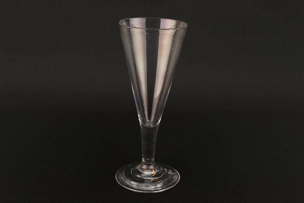 Blown Glass Georgian Champagne Flute, English Early 1800s
