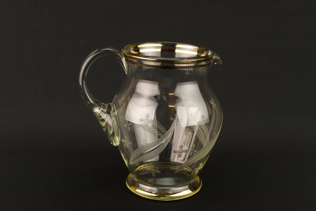 Mid-Century Modern Medium Glass Jug