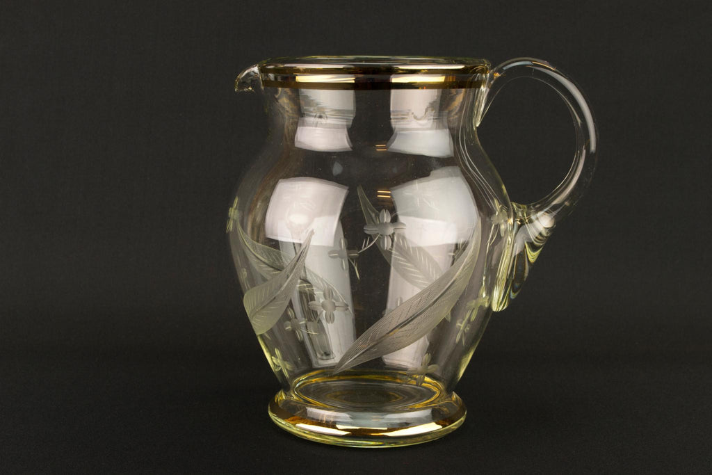 Mid-Century Modern Medium Glass Jug